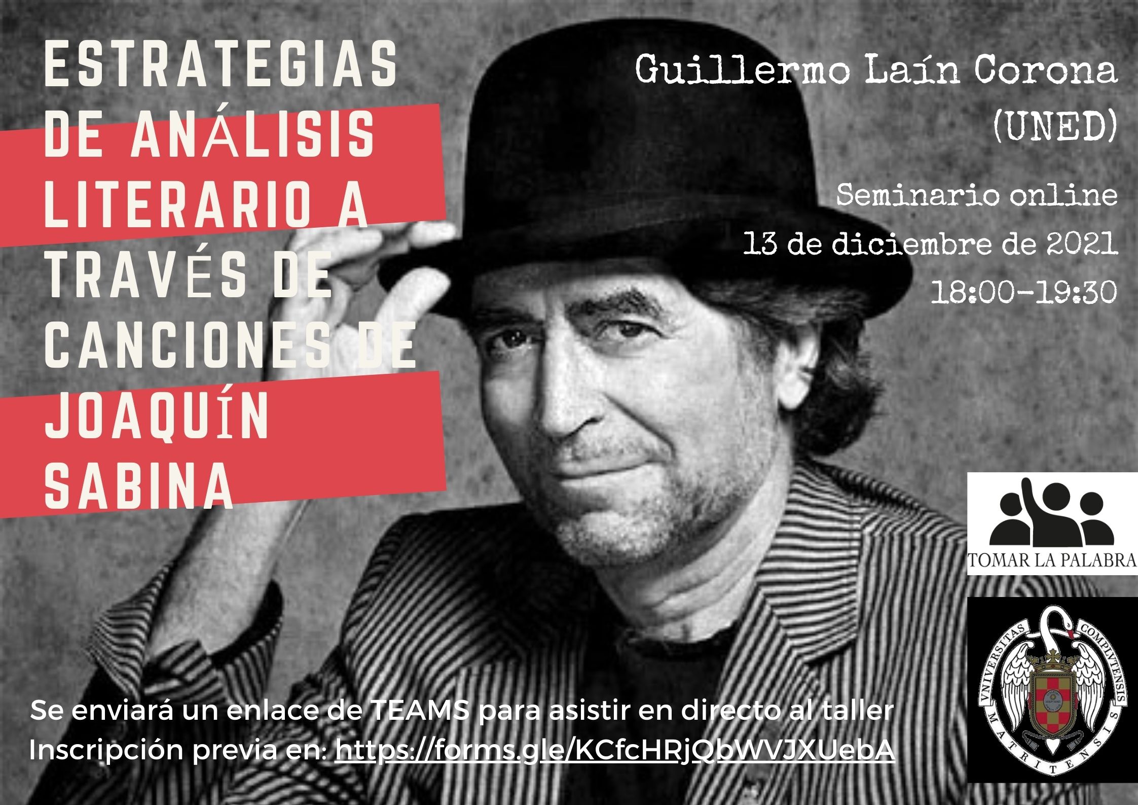 Guillermo Laín Corona, "Estrategias de análisis literario a través de canciones de Joaquín Sabina" - 1